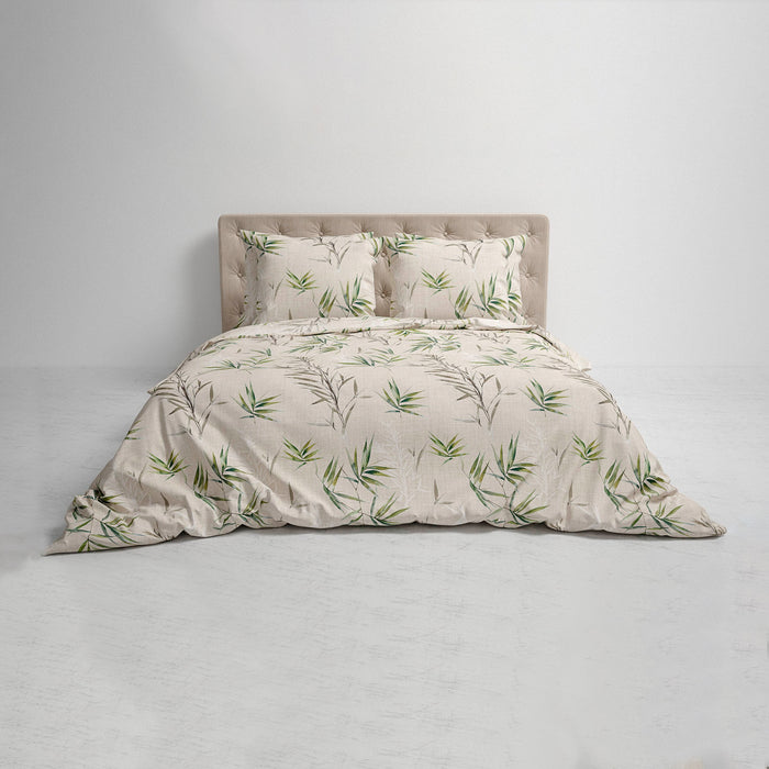 Heckett & Lane Sami Dekbedovertrek 200 x 200/220 cm - Natural Green