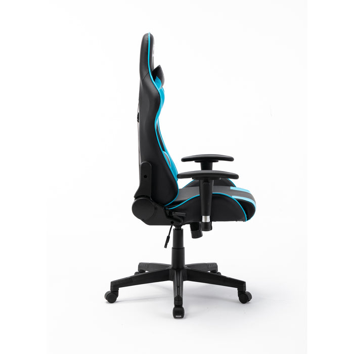 Hioshop Real Gamers Pro gamestoel zwart, blauw.