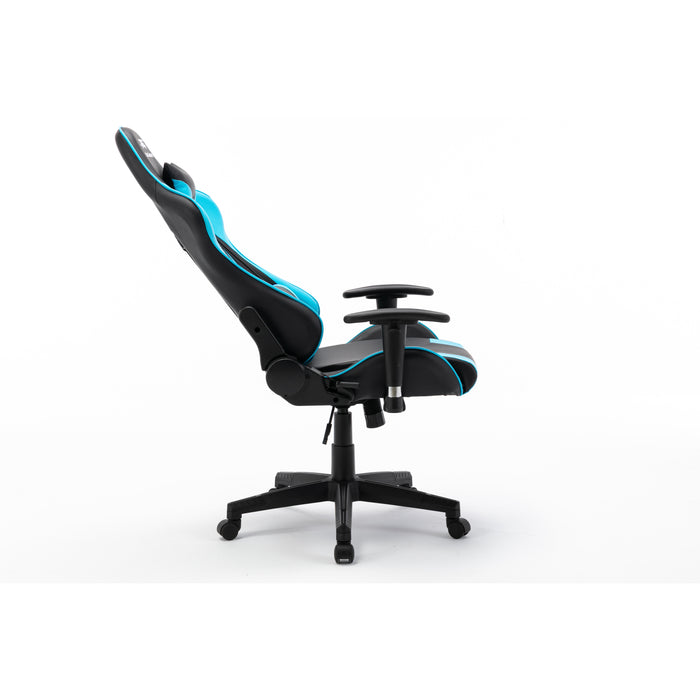 Hioshop Real Gamers Pro gamestoel zwart, blauw.