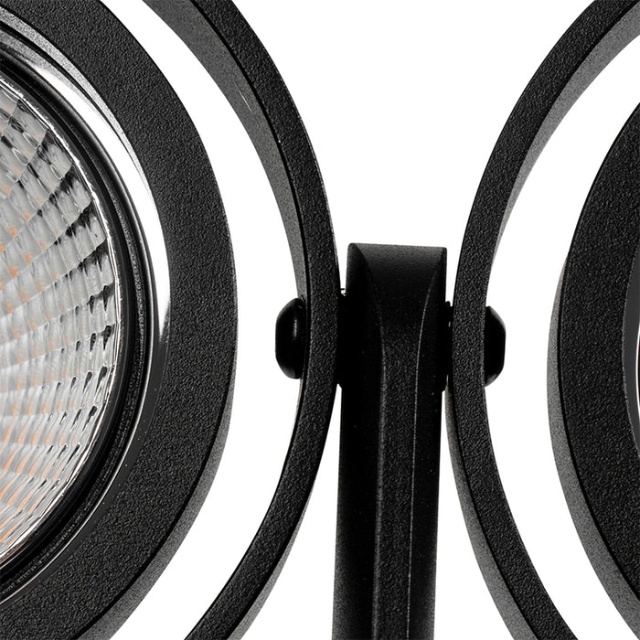 QAZQA Moderne spot zwart 2-lichts - Master 70