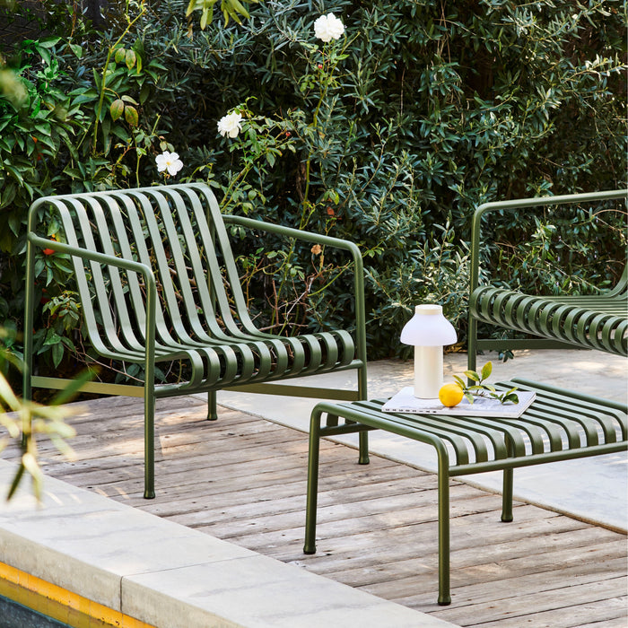 HAY Palissade Lounge Chair Low - Lichtgrijs