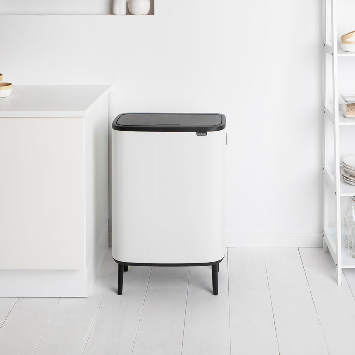 Brabantia Bo Touch Bin Hi Afvalemmer 2 x 30 L - Wit