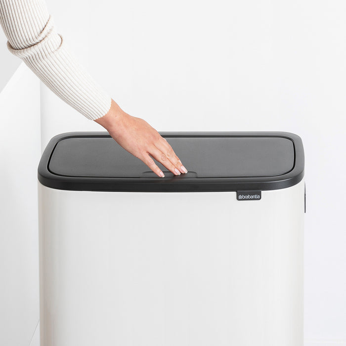 Brabantia Bo Touch Bin Hi Afvalemmer 2 x 30 L - Wit