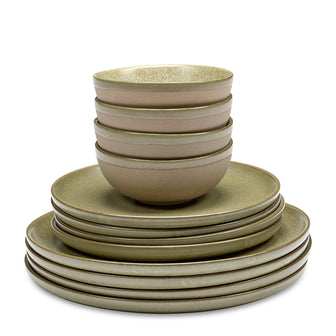 SERAX - Sergio Herman - Surface Serviesset 12-delig - Camogreen