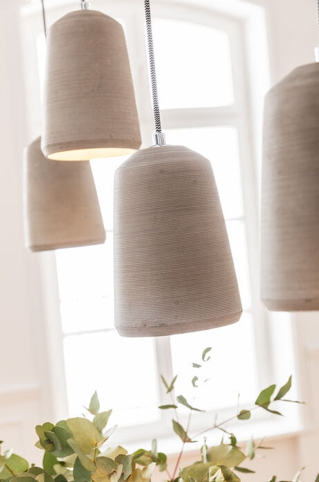 Kare Design Dining Concrete 5-Lichts Hanglamp - Grijs Beton