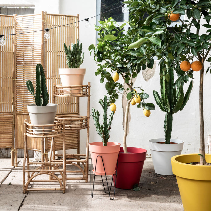 elho Loft Urban Round Bloempot 40 cm met Wielen