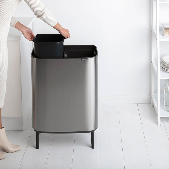 Brabantia Bo Touch Bin Hi Afvalemmer 2 x 30 L - Vingerafdrukvrij