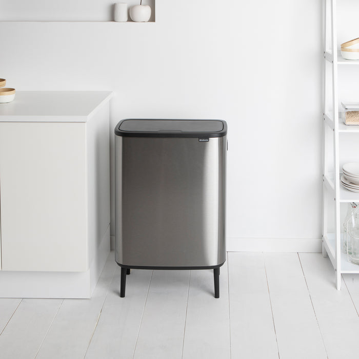 Brabantia Bo Touch Bin Hi Afvalemmer 2 x 30 L - Vingerafdrukvrij