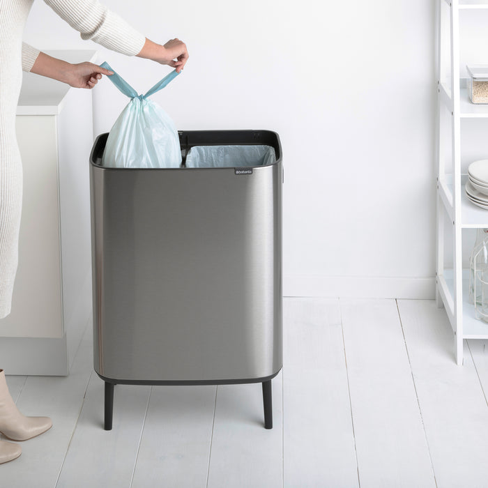 Brabantia Bo Touch Bin Hi Afvalemmer 2 x 30 L - Vingerafdrukvrij