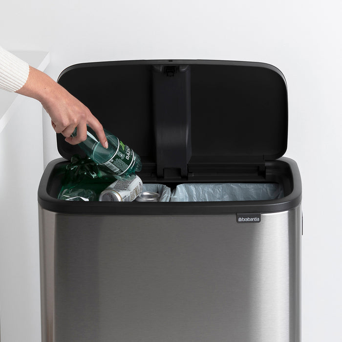 Brabantia Bo Touch Bin Hi Afvalemmer 2 x 30 L - Vingerafdrukvrij