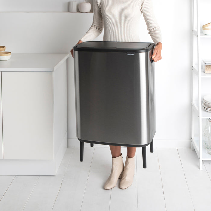 Brabantia Bo Touch Bin Hi Afvalemmer 2 x 30 L - Vingerafdrukvrij
