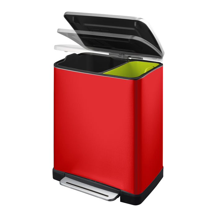 EKO E-Cube Recycling Pedaalemmer 46 Liter (28+18 Liter)
