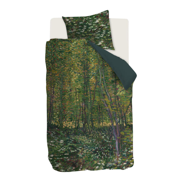 Beddinghouse x Van Gogh Museum Trees Dekbedovertrek 140 x 200/220 cm - Groen