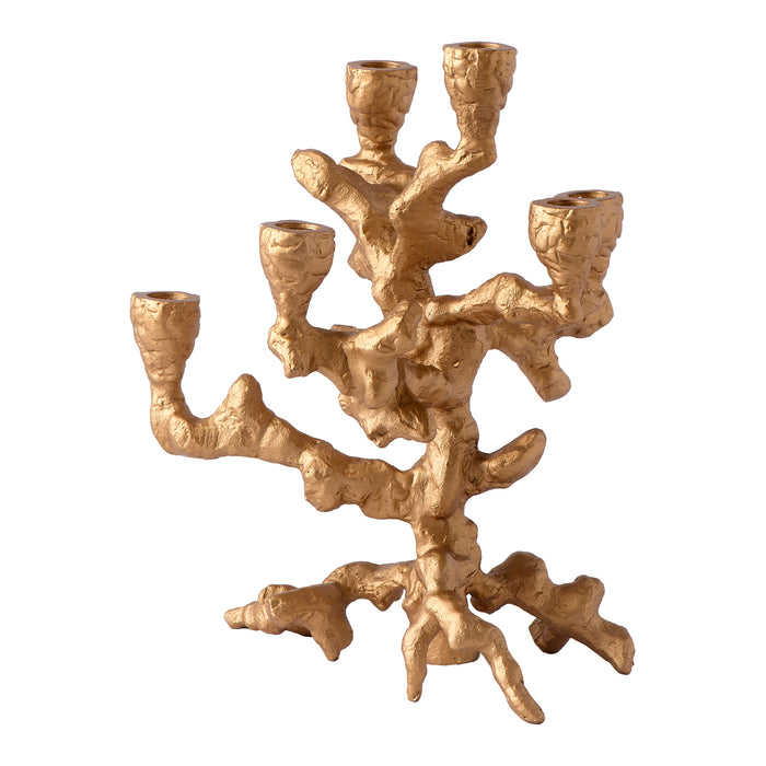 POLSPOTTEN Apple Tree Kandelaar S - Goud