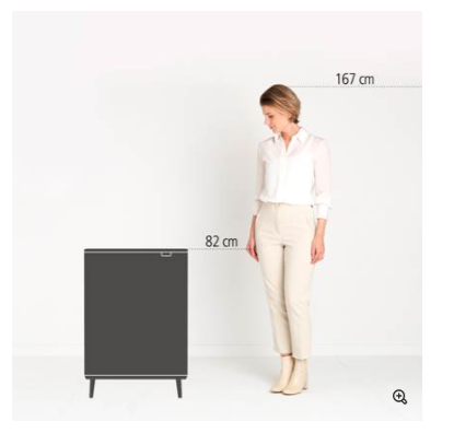 Brabantia Bo Touch Bin Hi 60 Liter (2x30 Liter)