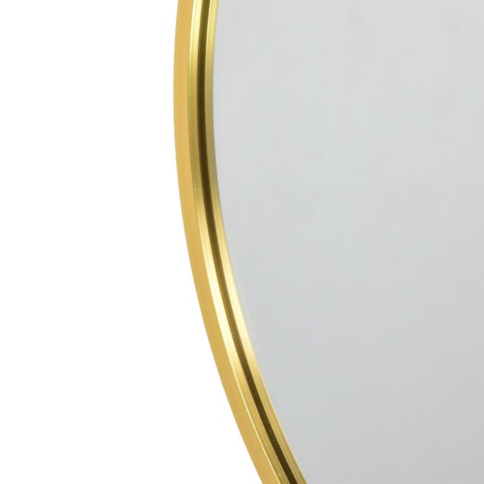 Fragix Alux Wandspiegel - Goud - Aluminium Ø40