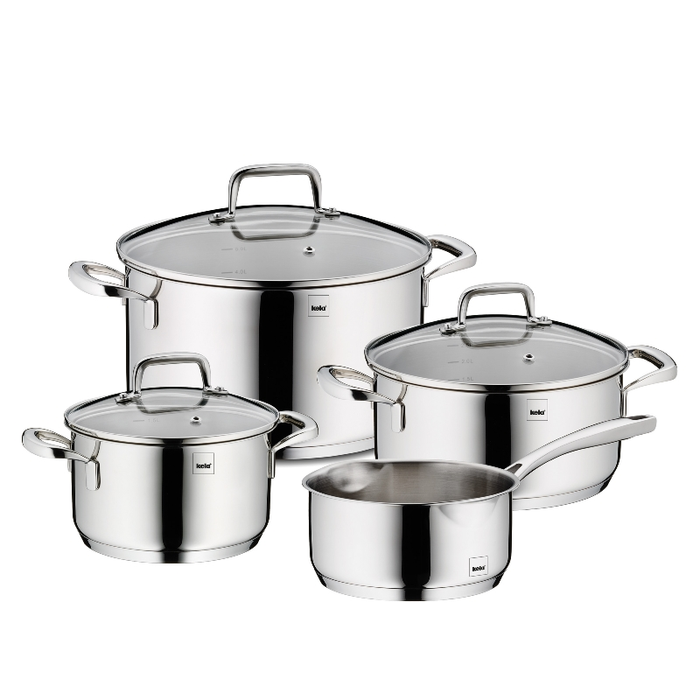 Kookpannenset RVS, 4-delig - Kela | Flavoria