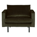 WOOOD Rodeo Fauteuil - Velvet - Green Hunter