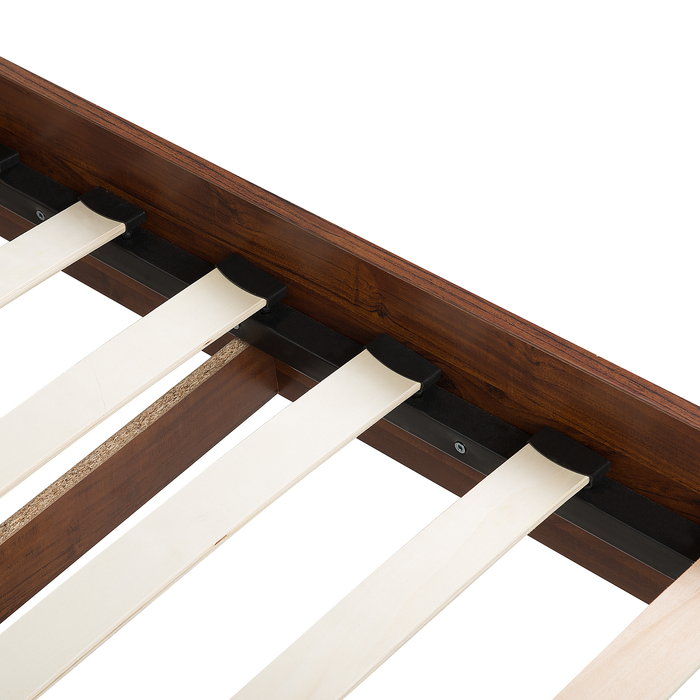 Beliani - MIALET - Bed - Donkerbruin - 140 x 200 cm - Vezelplaat