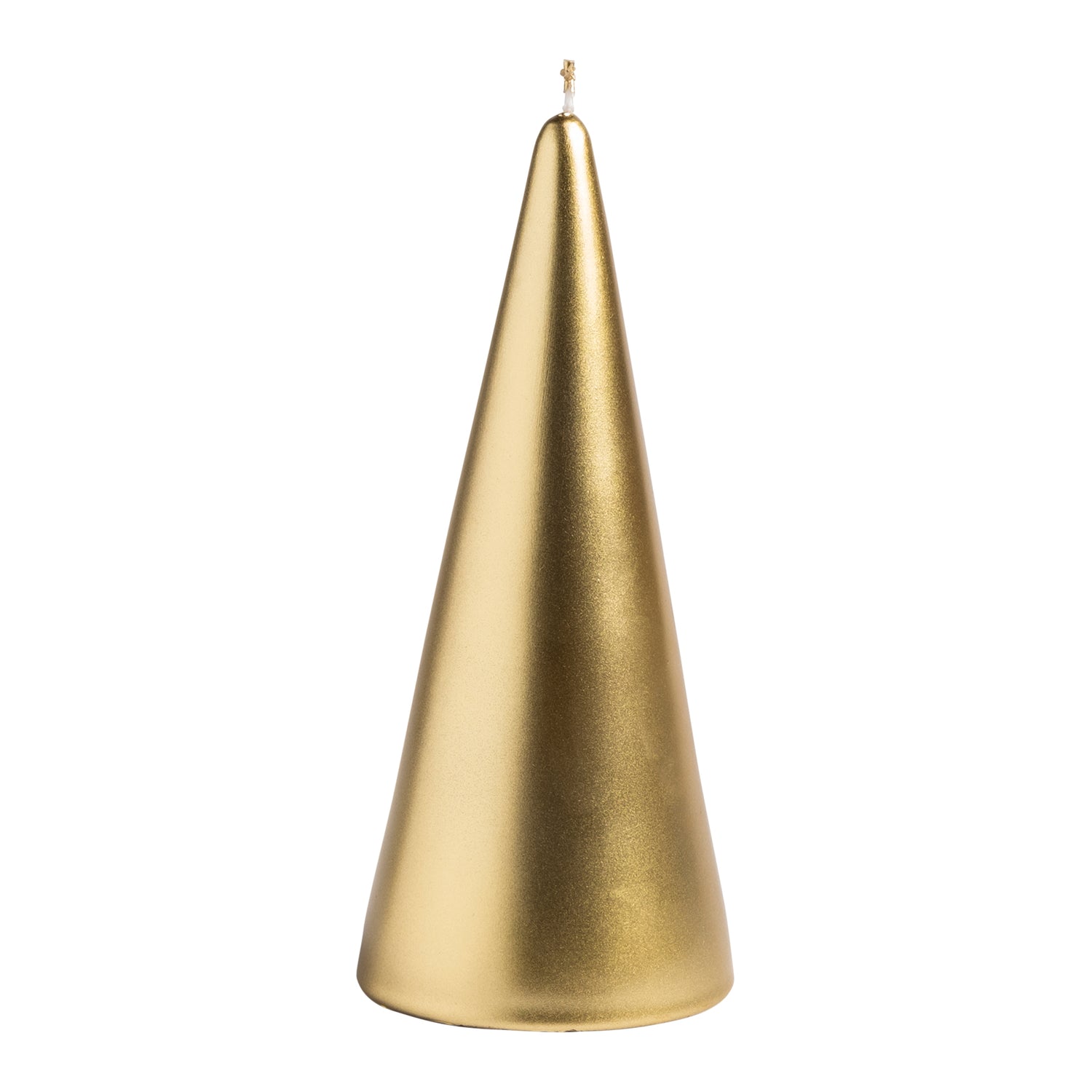 &k amsterdam Cone Gold Kaars - Medium