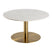 by fonQ Marble Salontafel Marmer - Ø 80 - Wit / Goud