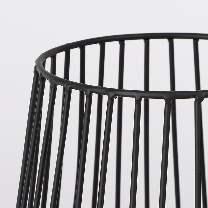 House of Seasons Porto Lantaarn H44 x Ø23 cm Metaal Zwart