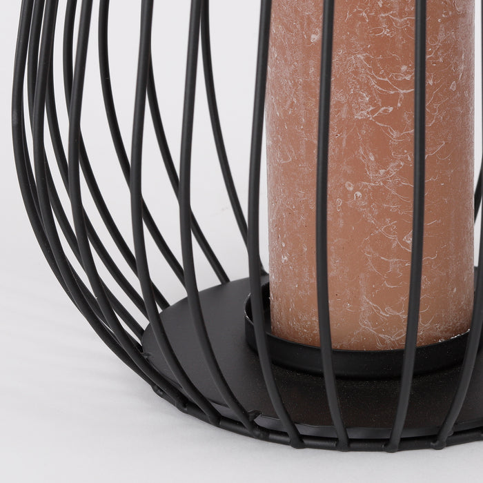 House of Seasons Porto Lantaarn H44 x Ø23 cm Metaal Zwart