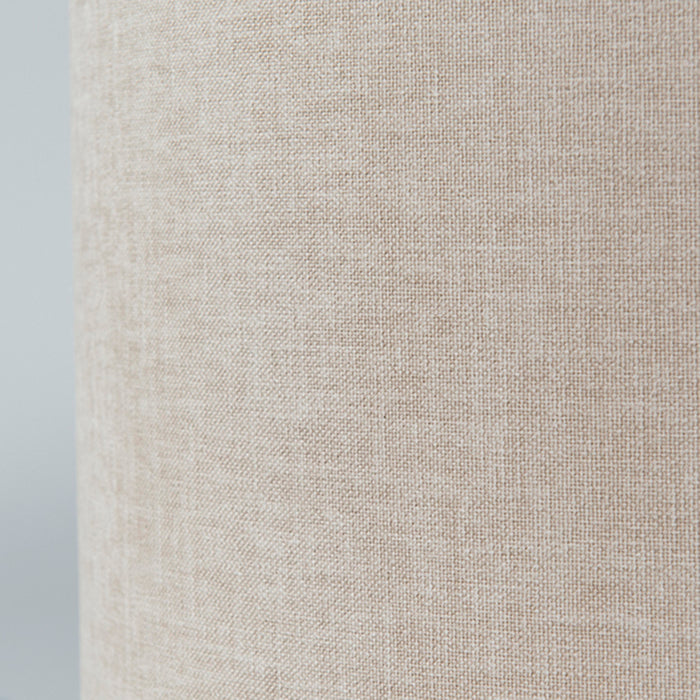 QAZQA Hanglamp staal met kap 35 cm lichtbruin verstelbaar - Blitz