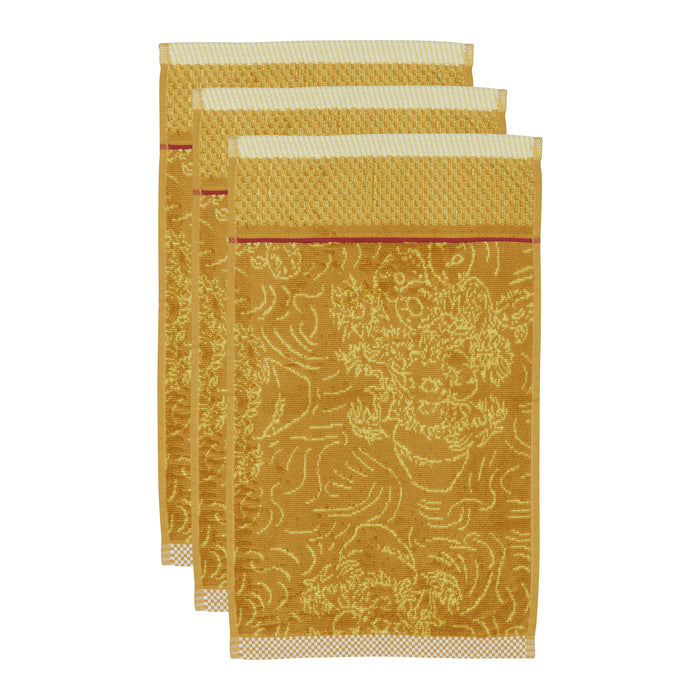 Beddinghouse x Van Gogh Museum Tournesol Gastendoek 30 x 50 cm - Set van 3 - Geel