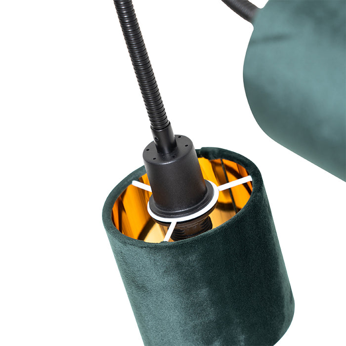 QAZQA Plafondlamp merwe - Groen - Modern - D 51.5cm