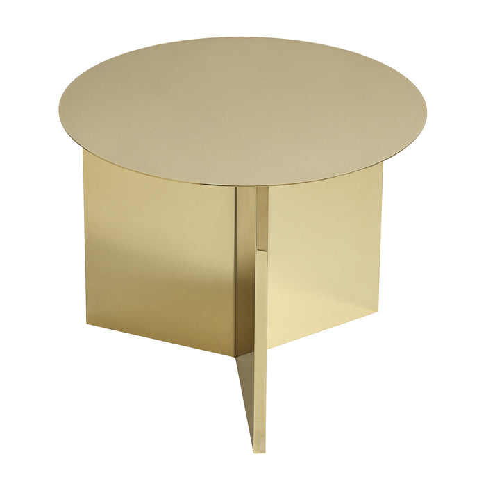 HAY Slit Table Round Bijzettafel Ø 45 cm - Brass