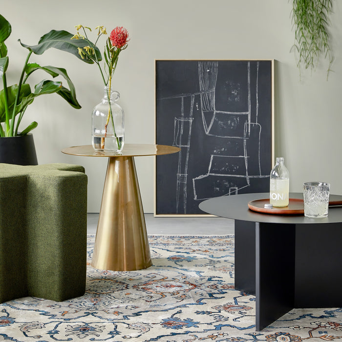 HAY Slit Table Round XL Bijzettafel -  Ø 65 cm - Zwart