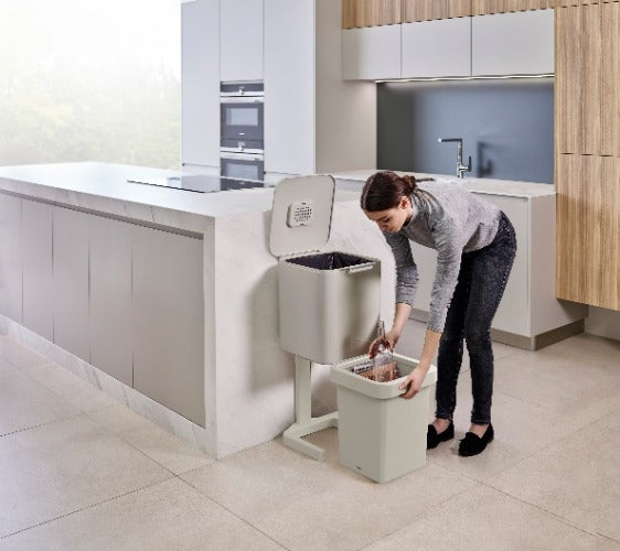 Intelligent Waste Afvalemmer Totem Pop 40 liter - Stone - Joseph Josep