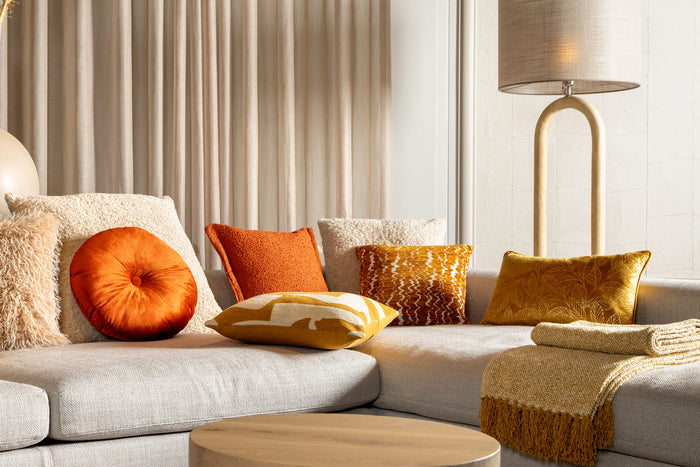 Dutch Decor sierkussen OLLY - Ø40 cm Potters Clay