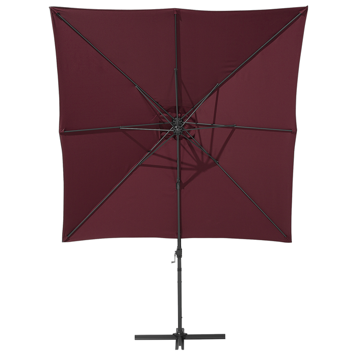 Beliani - MONZA - Zweefparasol - Rood - Polyester