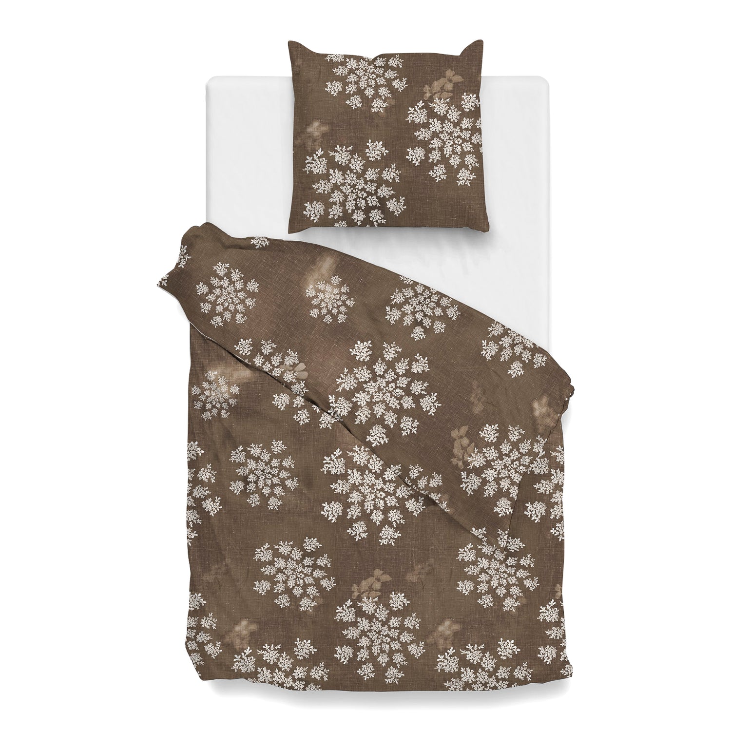 Zo! Home Basset Dekbedovertrek 140 x 200TC/220 cm - Taupe