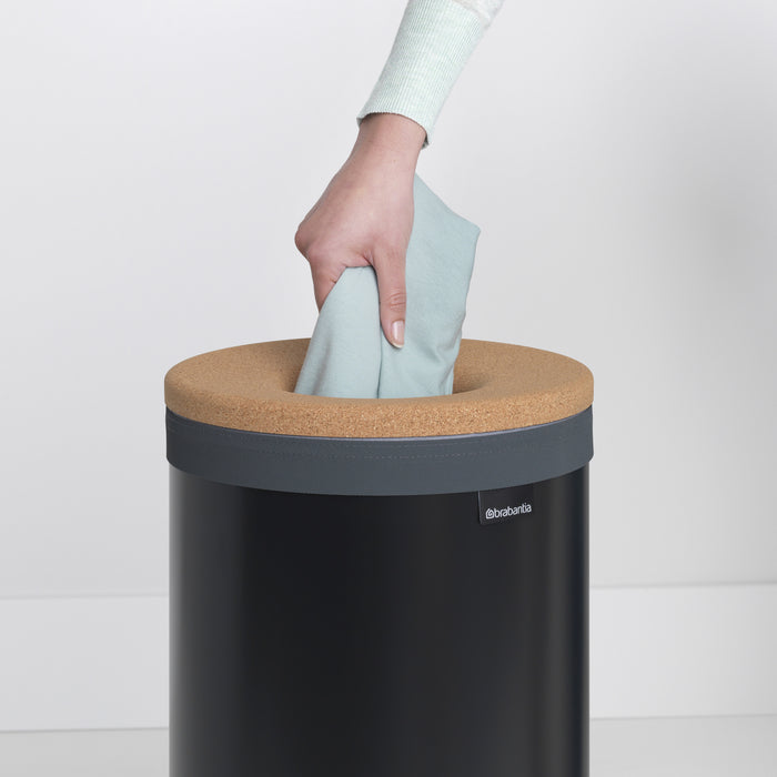 Brabantia Wasbox 35 L - Zwart / Kurk