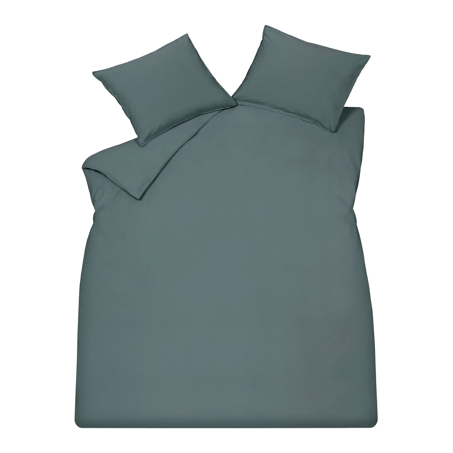 Vandyck Washed Cotton Dekbedovertrek 200 x 200/220 cm - Storm Blue