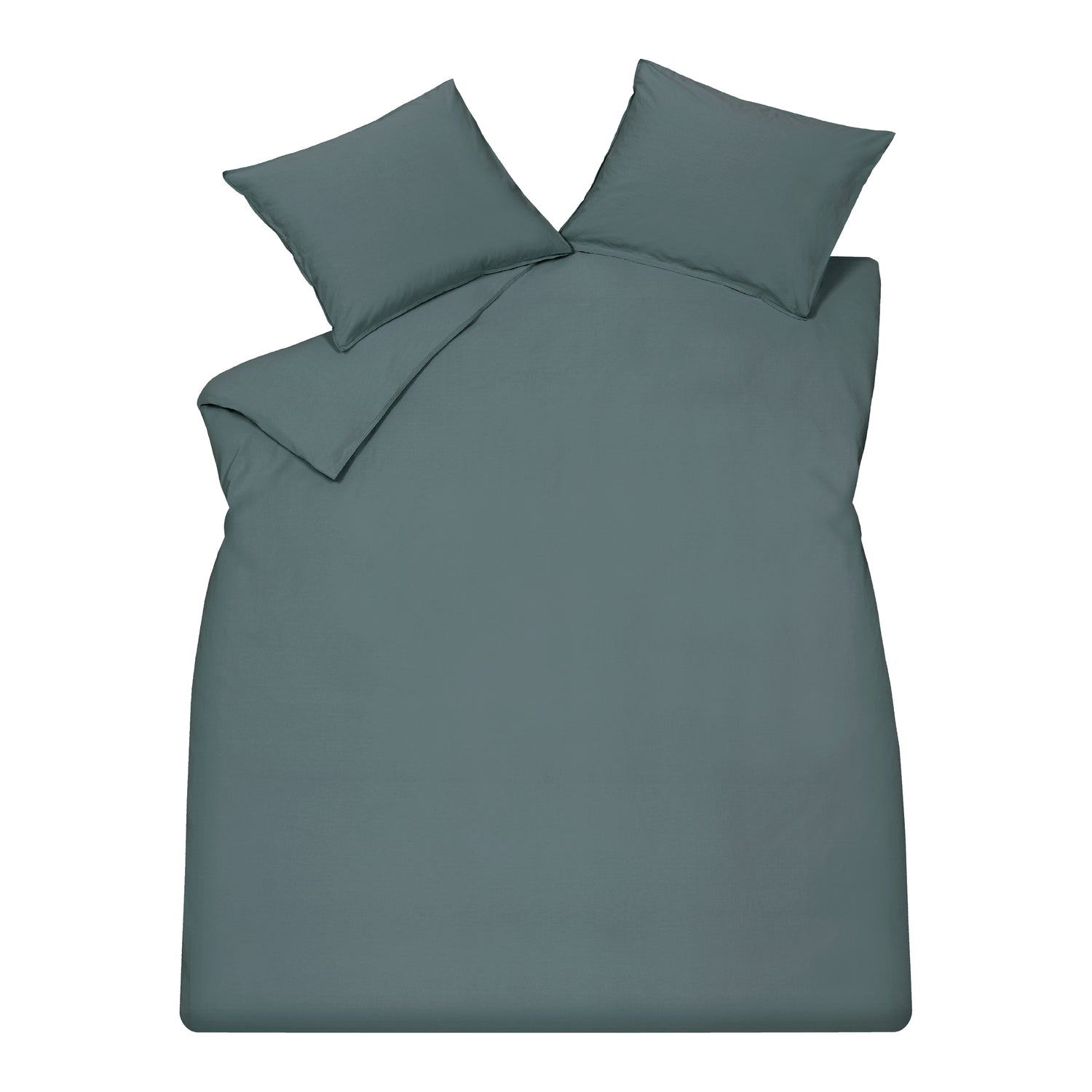 Vandyck Washed Cotton Dekbedovertrek 240 x 200/220 cm - Storm Blue