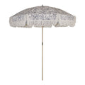 by fonQ basic Tassel Parasol Ø 200 cm - Blue Fleurs