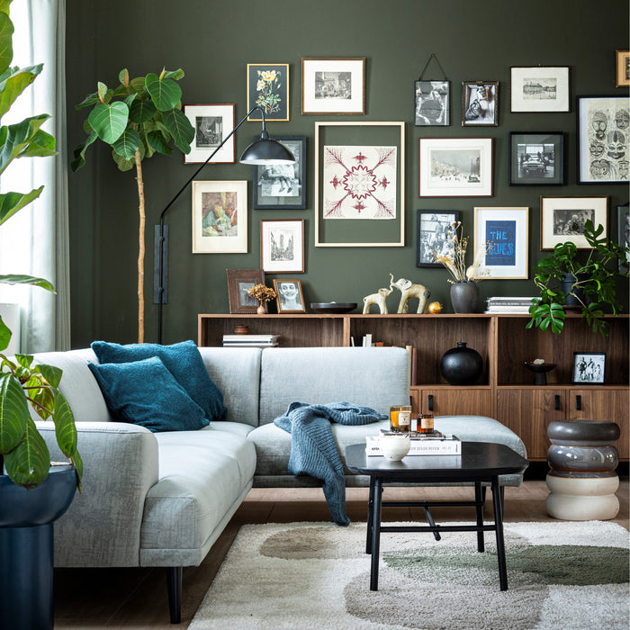 vtwonen BouclÈ Sierkussen 50 x 70 cm - Donkerblauw