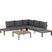 WOOOD La Vida Loungeset - Teak/Antraciet