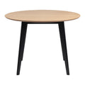 by fonQ basic Crow Eettafel - Ø 105 cm - Eiken / Zwart