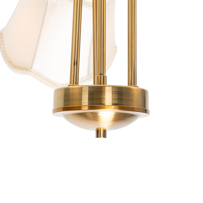 QAZQA Plafondlamp nona - Wit - Klassiek | Antiek - D 70cm