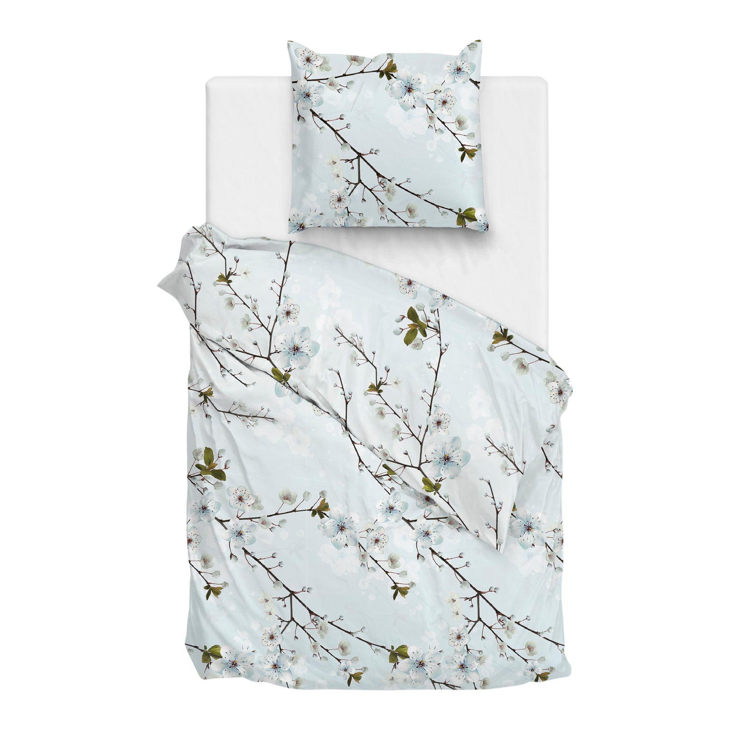 Zo! Home Linda Dekbedovertrek 140 x 200TC/220 cm - Blauw