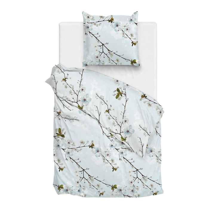 Zo! Home Linda Dekbedovertrek 140 x 200TC/220 cm - Blauw