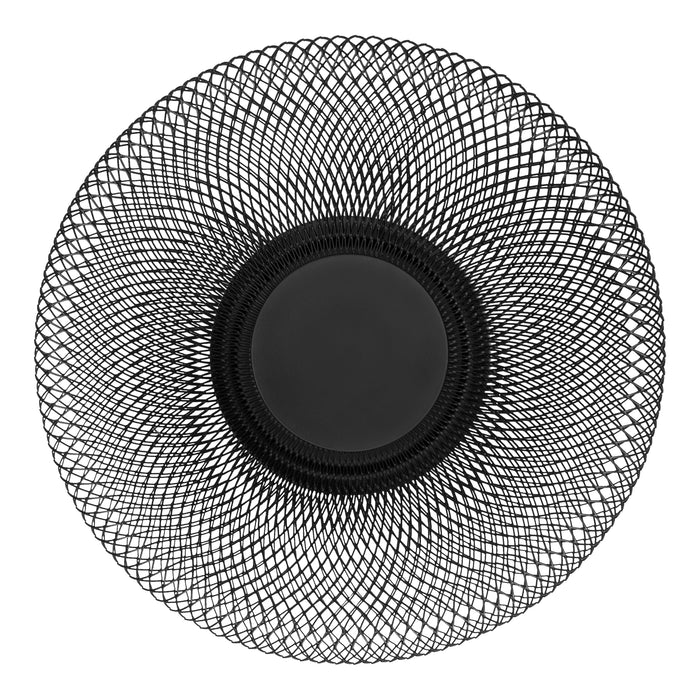QUVIO Fruitschaal metaal mesh - Zwart