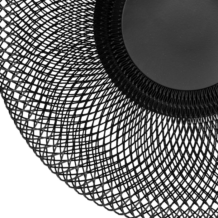 QUVIO Fruitschaal metaal mesh - Zwart