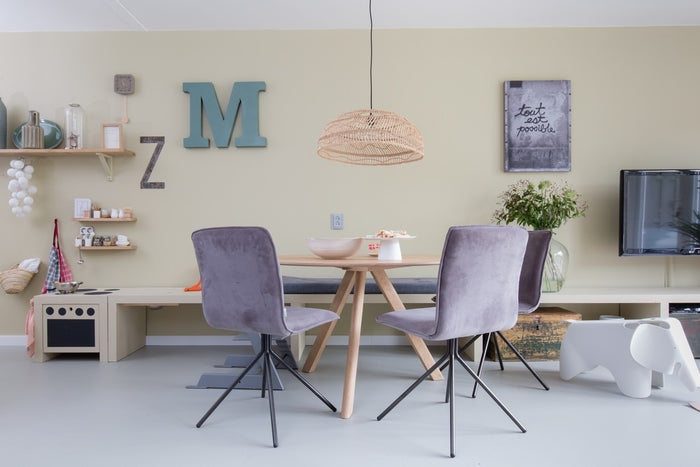 HKliving Wicker Rieten Hanglamp S