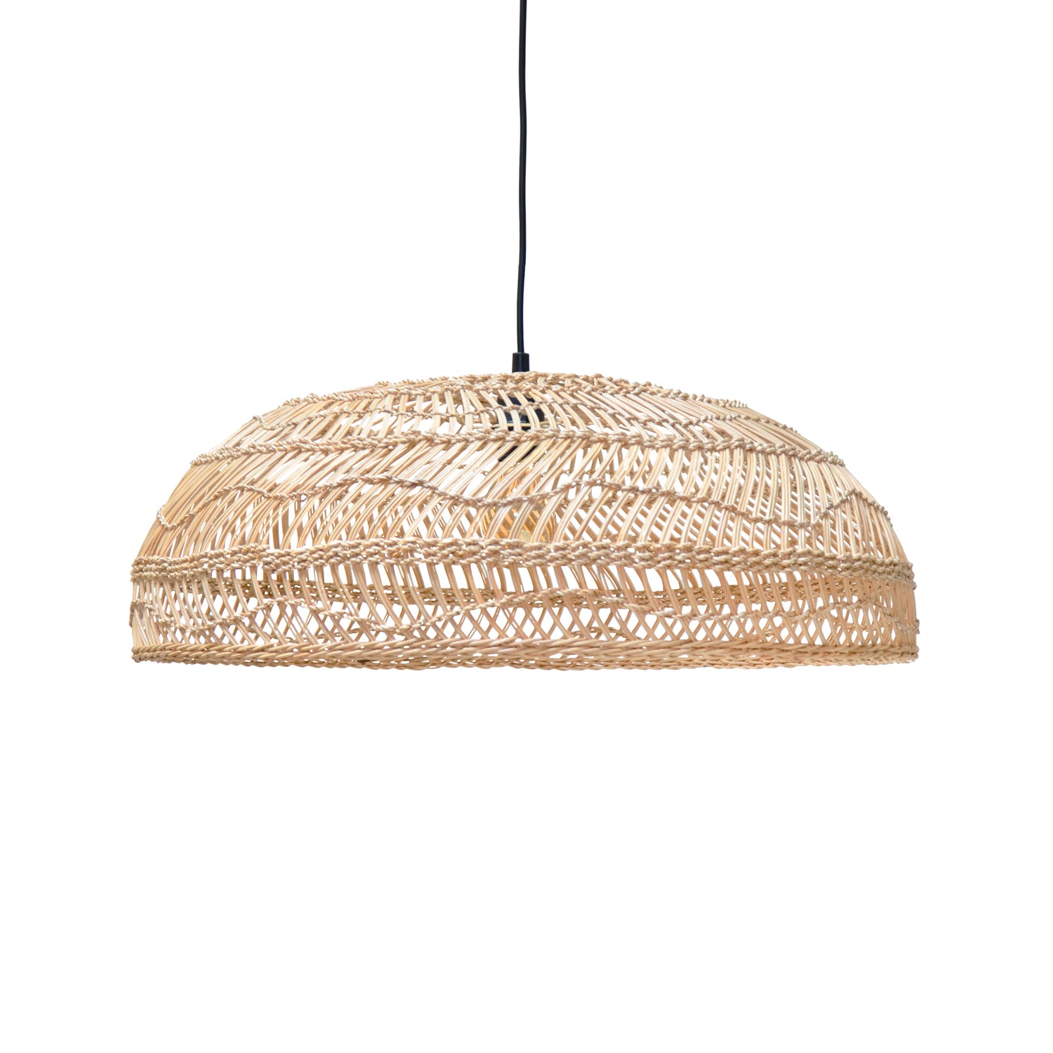 HKliving Wicker Rieten Hanglamp S
